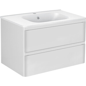 Тумба с раковиной Vincea Vico 80 подвесная, G.White (VMC-2V800GW + VCB-2VP800W)