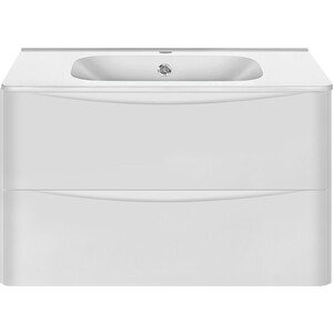 Тумба с раковиной Vincea Paola 80 подвесная, G.White (VMC-2P800GW + VCB-2VP800W)