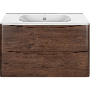 Тумба под раковину Vincea Paola 80 подвесная, R.Wood (VMC-2P800RW)