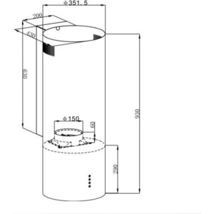 Вытяжка HOMSair ART 1050WL 35 ЧЕРНЫЙ