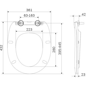 Сиденье-микролифт Am.Pm Sense быстросъемное (C747855WH)