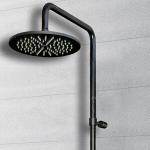 Душевая система Paffoni Birillo Fix с термостатом, черная (8020913533893)