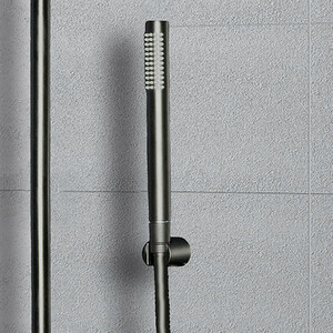 Душевая система Paffoni Birillo Fix с термостатом, черная (8020913533893)