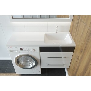 Раковина над стиральной машиной Madera Kamilla 120 правая (4627173210010)