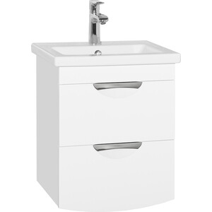 Тумба с раковиной Style line Жасмин-2 Люкс 50 белая (ЛС-000010039 + S-UM-COM50/1-w)