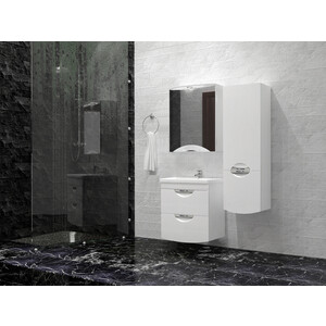 Тумба с раковиной Style line Жасмин-2 Люкс 50 белая (ЛС-000010039 + S-UM-COM50/1-w)