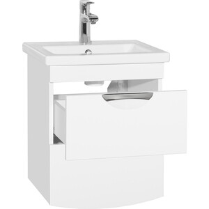 Тумба с раковиной Style line Жасмин-2 Люкс 50 белая (ЛС-000010039 + S-UM-COM50/1-w)