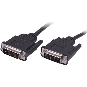 Кабель DVI-DVI Ritmix RCC-072 1.8m, 30AWG, 18+1, single link, CCS, никелированный