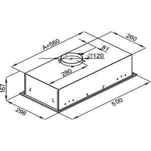 Вытяжка встраиваемая MAUNFELD Crosby Light 50 белый