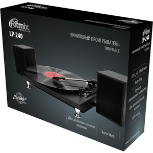 Виниловый проигрыватель Ritmix LP-240 Black wood