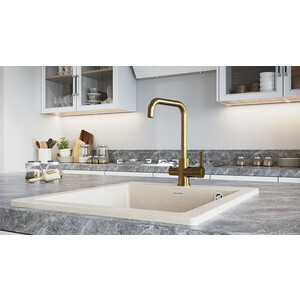 Смеситель для кухни Paulmark Logas бронза (Lo213021-BR)