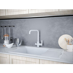 Смеситель для кухни Paulmark Logas серый (Lo213021-310)