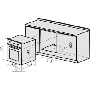 Электрический духовой шкаф MBS DE-453BL