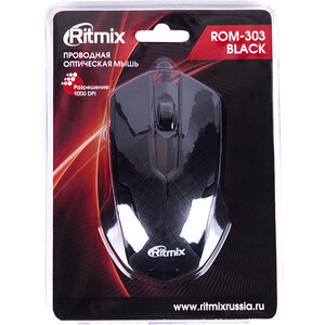 Мышь Ritmix ROM-303 Gaming Black