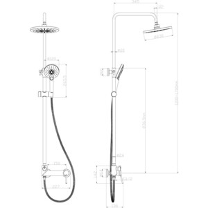 Душевая система Lemark Minima хром (LM3860C)