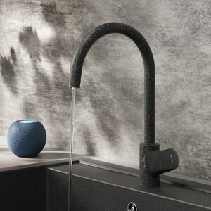 Смеситель для кухни Am.Pm Like с подключением к фильтру, черный (F8007722)