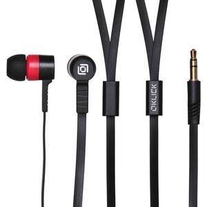 Наушники Oklick HP-S-220 черный/красный (D2-1B/R)