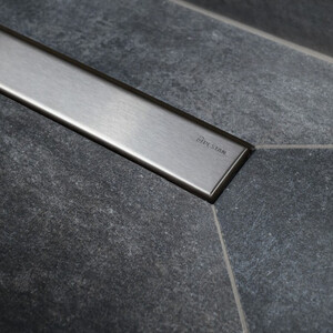 Душевой поддон Pestan Confluo Board UNI 90х90 под плитку, решетка слива матовый хром (40007821SS)