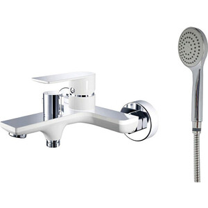 Смеситель для ванны Haiba HB505-8 белый/хром (HB60505-8)