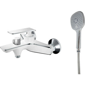 Смеситель для ванны Haiba HB548-8 белый/хром (HB60548-8)