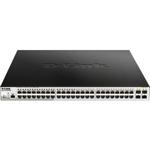 Коммутатор D-Link DGS-1210-52P/ME DGS-1210-52P/ME/B1A 48G 4SFP 24PoE 193W управляемый