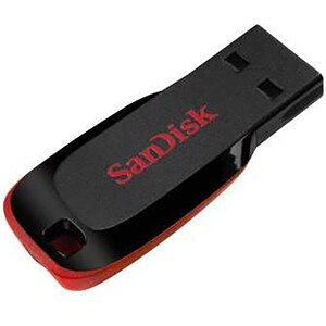 Флеш-диск Sandisk 64Gb Cruzer Blade black/red USB2.0 (SDCZ50-064G-B35)