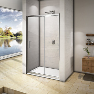 Душевая дверь Good Door Neo WTW-120-C-CH 120х185 прозрачная, хром (НЕ00005)