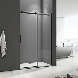 Душевая дверь Good Door Galaxy WTW-140-C-B 140х195 прозрачная, черный (ГЛ00015)