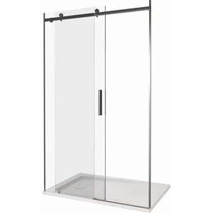 Душевая дверь Good Door Galaxy WTW-110-C-B 110х195 прозрачная, черный (ГЛ00013)