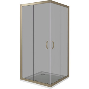 Душевой уголок Good Door Jazz CR-80-B-BR 80x80 тонированный, бронза (ДЖ00039)