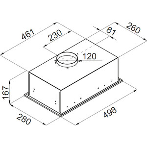 Кухонная вытяжка MAUNFELD Crosby Singl 5028 белый