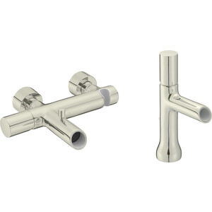 Комплект смесителей Jacob Delafon Toobi для раковины, ванны, с душем, бежевый (E8963-BN, E8959-BN)