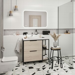 Тумба под раковину Cersanit Bosquet 80 дуб (63012)