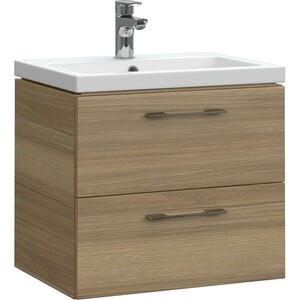 Тумба с раковиной Cersanit Lara 50 орех (64132 + S-UM-COM50/1-w)