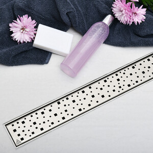 Душевой лоток Veconi VCN Square 45 нержавеющая сталь (V450SN)