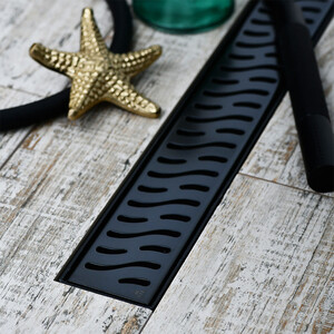 Душевой лоток Veconi VB Harmony 35 черный (V350HB)