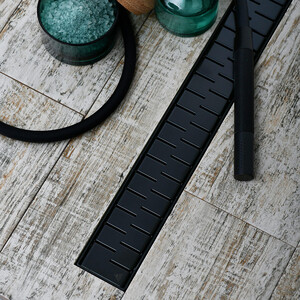 Душевой лоток Veconi VB Medium 75 черный (V750MB)