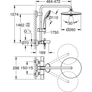 Душевая система Grohe Euphoria хром (27475002)