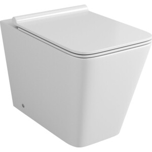 Унитаз приставной безободковый Grossman с тонким сиденьем-микролифт, белый (GR-PR4414S)