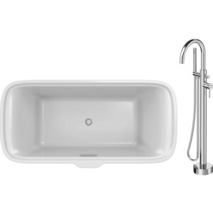 Акриловая ванна Jacob Delafon Elite 180x85 со смесителем, на ножках (E6D034-00, F7514100)