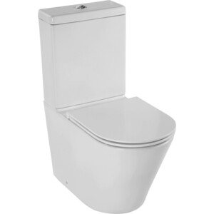 Унитаз-компакт безободковый Jacob Delafon Rodin+ с сиденьем микролифт (UJAB102-00, ETAB232-00, E23280-00)