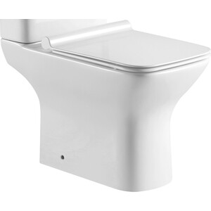 Унитаз (чаша) Aquanet Cube 2-C с сидением микролифт безободковый (240208)