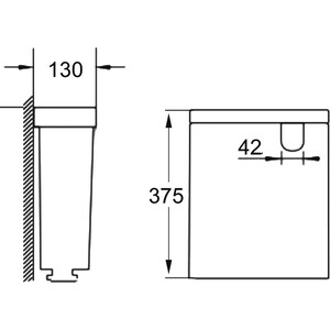 Бачок для унитаза Aquanet Cube 2-C-1 нижний подвод воды 4,5/3 л (240209)