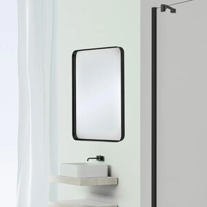 Зеркало Vincea LED 55х80 датчик на движение, черное (VLM-2O550D)