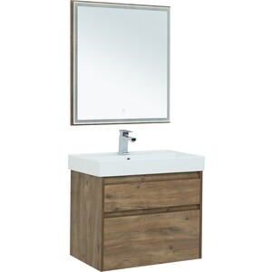 Мебель для ванной Aquanet Nova Lite 75 два ящика, дуб рустикальный