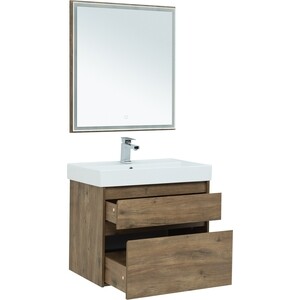 Мебель для ванной Aquanet Nova Lite 75 два ящика, дуб рустикальный