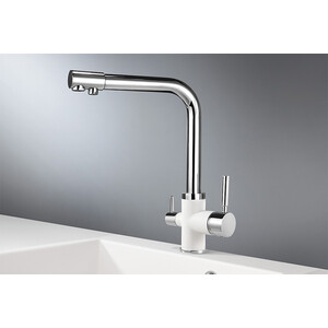 Смеситель для кухни Granula GR-3015 графит, с подключением к фильтру