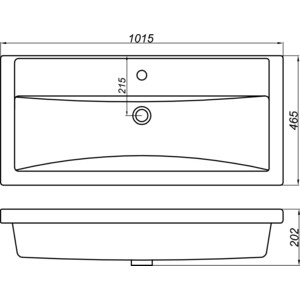 Раковина встраиваемая Aqwella KIROVIT Фостер 100 (4640021065204)