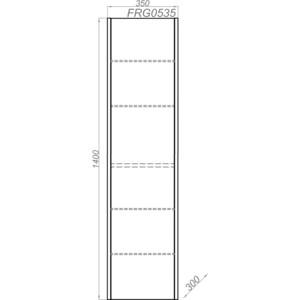 Пенал Aqwella Fargo 35 дуб балтийский (FRG0535DB)