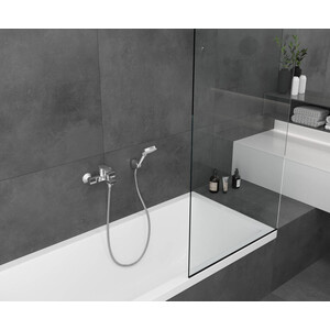 Смеситель для ванны Hansgrohe Vernis Shape черный матовый (71450670)